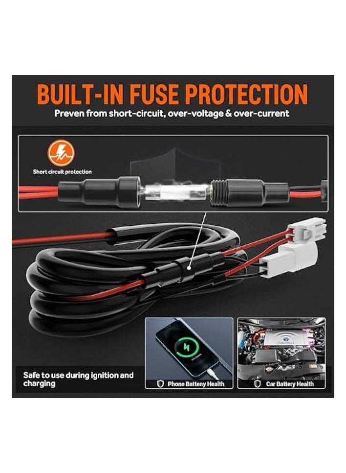 PD+QC3.0 Dual USB Car Charger Fit for Toyota, Type C USB Port Socket Fast Charging with LED Voltage Display & Frame Light, Car Power Socket Fit for Cellphone PDA Laptop GPS (1.3''×0.9'')