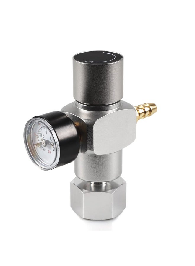 2 In 1 Mini Co2 Gas Regulator Soda Pressure Gauge Mini Gas Regulator With Soda Adapter 3 8In To Tr214 For Wine Soda Making By Luckeg