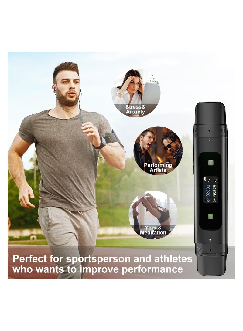 Breathing Exercise Device for Lung Recovery and Respiratory Muscle Training, Smart Guided Assistant for Athletes and Sports Enthusiasts to Enhance Breathing and Improve Sleep Quality.