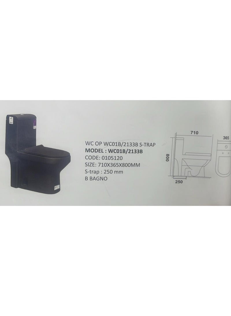 Italian floor standing rimless toilet from b bagno model no. WC01B