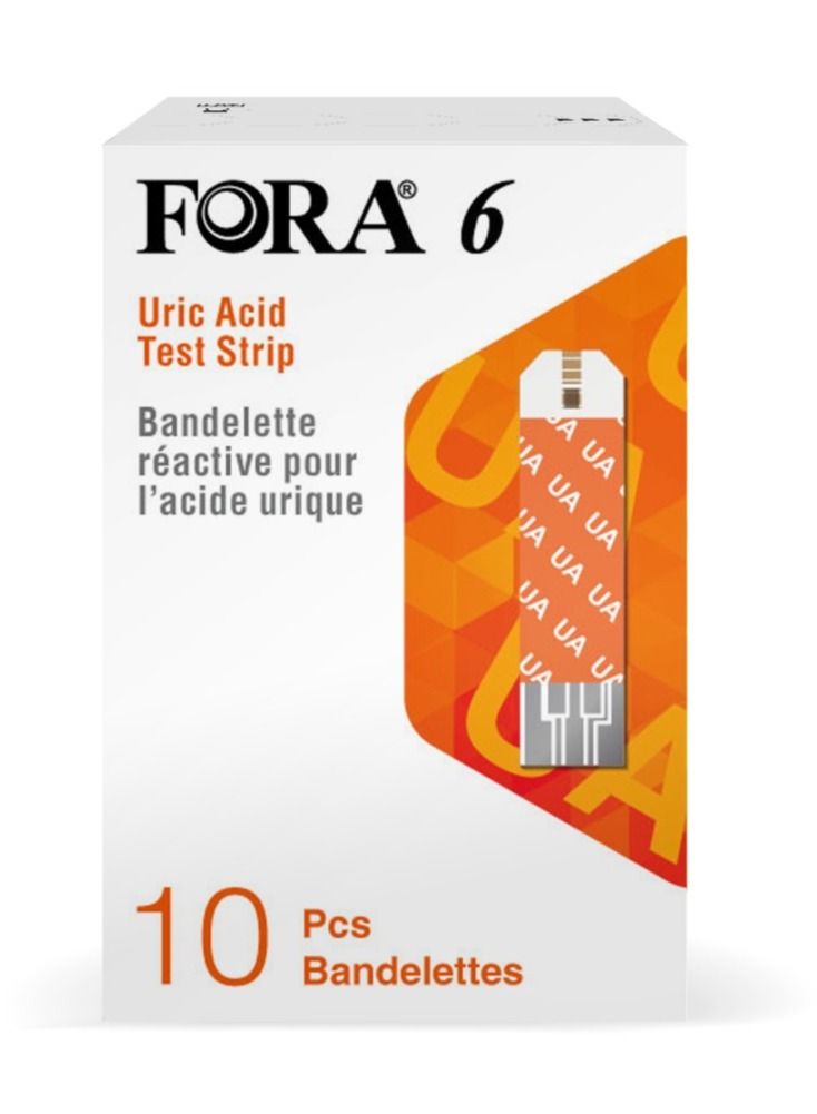 Fora 6 Uric Acid Test Strips 10pcs