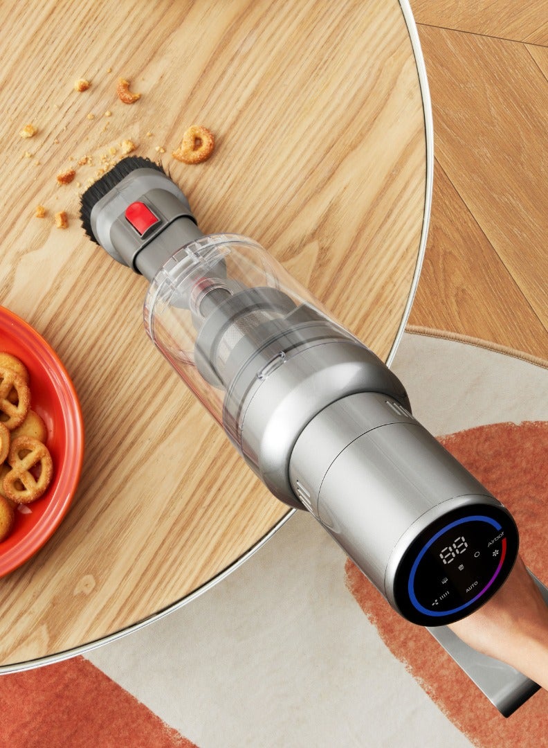 Airbot Hypersonics Max,Handle weight | 1.1KG,Dust cup capacity | 0.8L,Battery capacity | 2200mAh,Suction power | up to 33,000Pa| 20-30min in Eco mode, 12mins in Boost mode