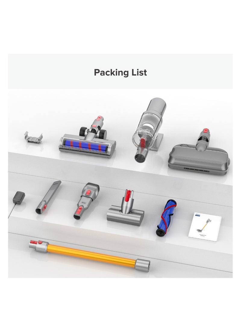 Airbot Hypersonics Max,Handle weight | 1.1KG,Dust cup capacity | 0.8L,Battery capacity | 2200mAh,Suction power | up to 33,000Pa| 20-30min in Eco mode, 12mins in Boost mode