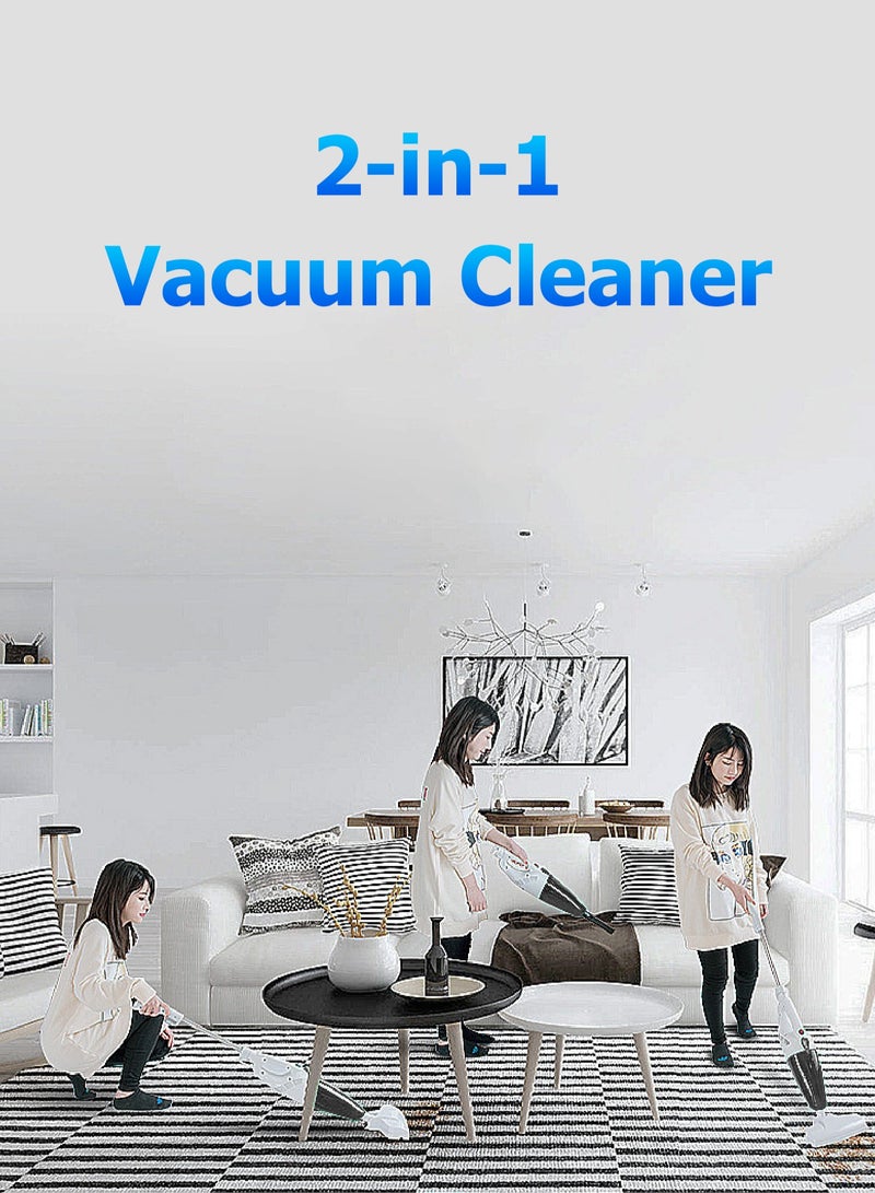 2-in-1 Corded Vacuum Cleaner – Portable Vacuum Cleaner - Handheld Vacuum Cleaner with HEPA Filter - 600W and 14000PA - Dust Removal Tools for Floors, Carpets, Desktops, Sofas, Windows