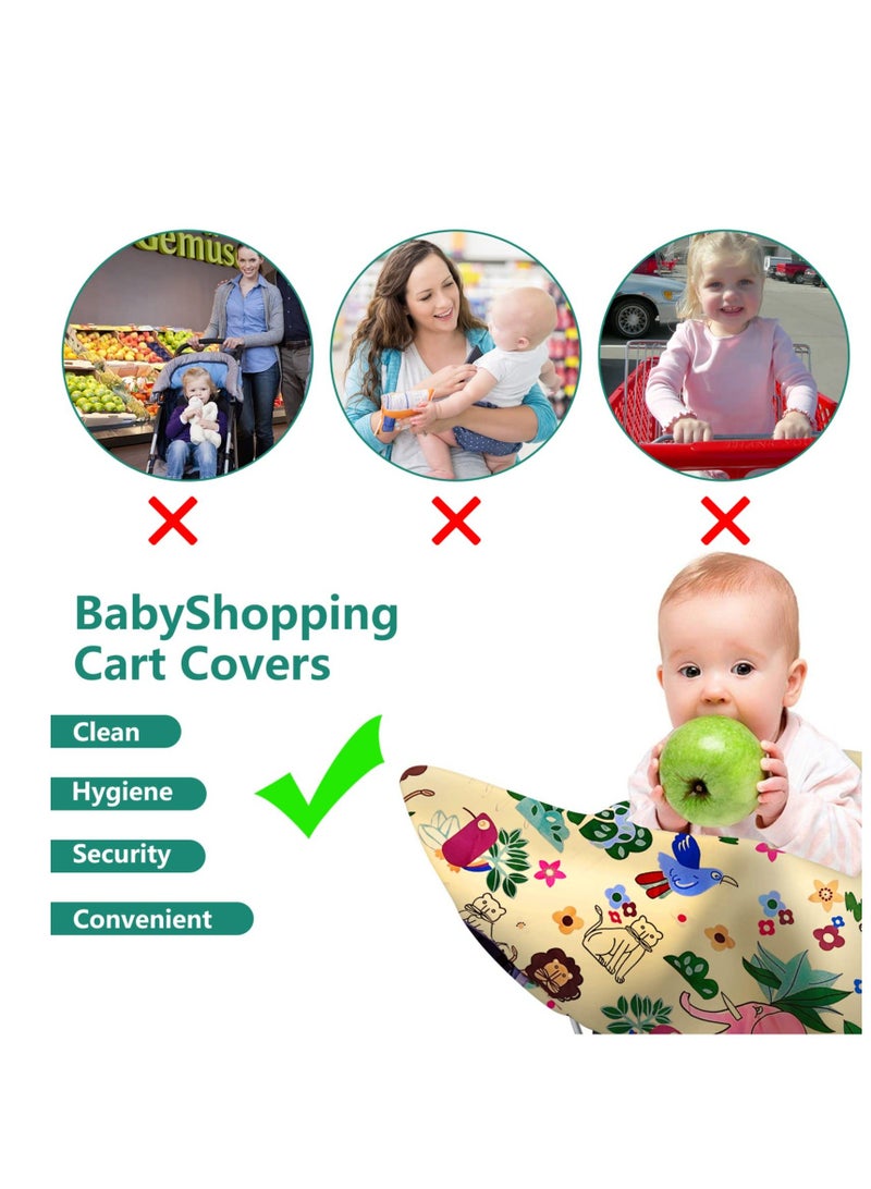 Shopping Cart Cover for Baby, Multifunctional 2-in-1 Baby Shopping Cart Cover, AntiSlip Babies Shopping Cart Cover, Baby Items Gift for Boys Girls, Free tote bag