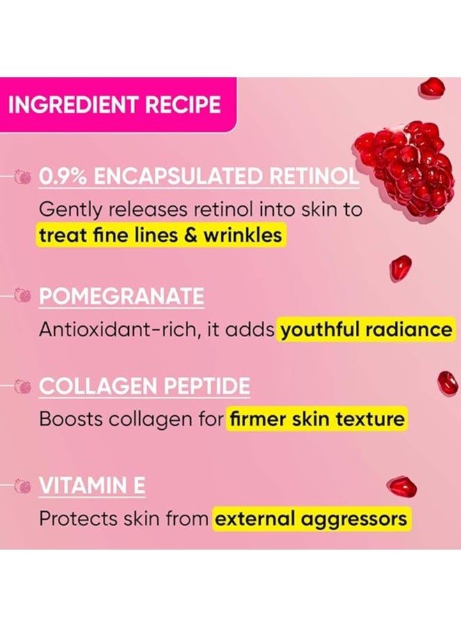 Dot & Key Pomegranate & Retinol Anti Ageing Serum for Face| Boosts Collagen | Reduces Fine Lines & Wrinkles| For Mature, Combination & Dry Skin | Fights Signs of Ageing, 25ml