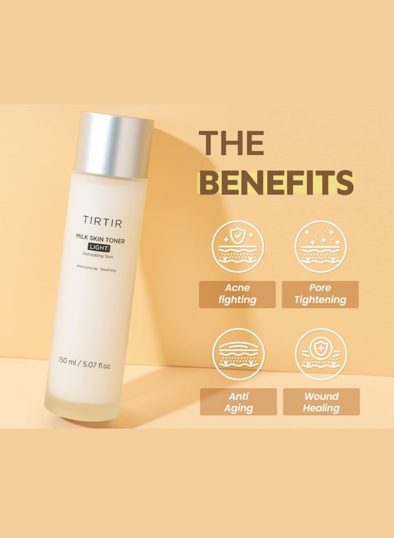 Tirtir Skin Milk Toner Light – Refreshing and Hydrating Facial Toner with Milk Extracts – 150ml