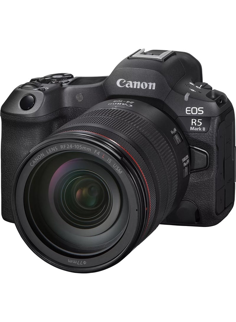 EOS R5 Mark II Mirrorless Camera + RF 24-105mm F4L IS USM Lens