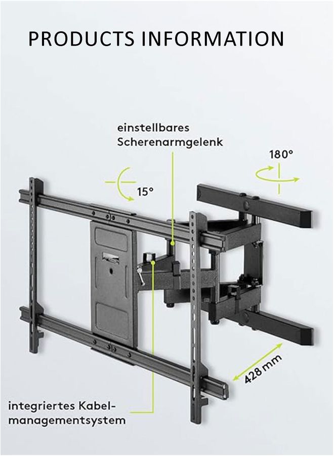 Full TV Wall Mount 32-80 Inch Suitable For LED LCD And CURVED TV