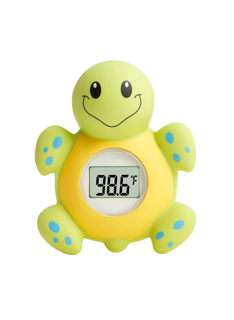 Baby Bath Thermometer with Automatic Water Induction Switch, Floating Bath Toy for Infants, Smart Accurate Temperature Monitor with LED Display and Safety Warning for Safe Bathing.