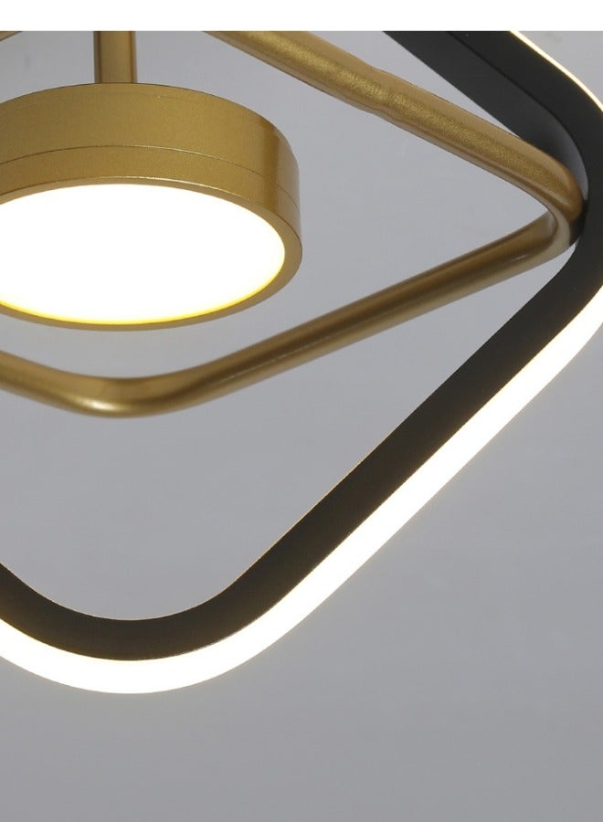 Black Led Ceiling Light, Modern Mini LED Ceiling Lighting Fixtures, Metal Creative Design Ceiling Lamp for Living Room Bedroom Corridor Aisle Hallway