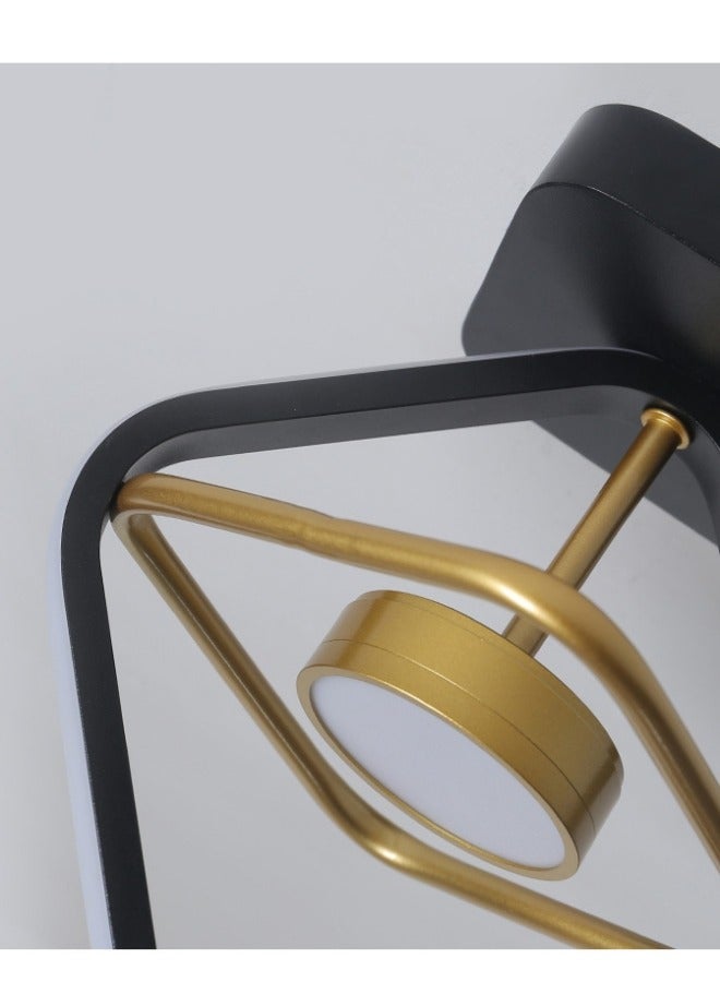 Black Led Ceiling Light, Modern Mini LED Ceiling Lighting Fixtures, Metal Creative Design Ceiling Lamp for Living Room Bedroom Corridor Aisle Hallway