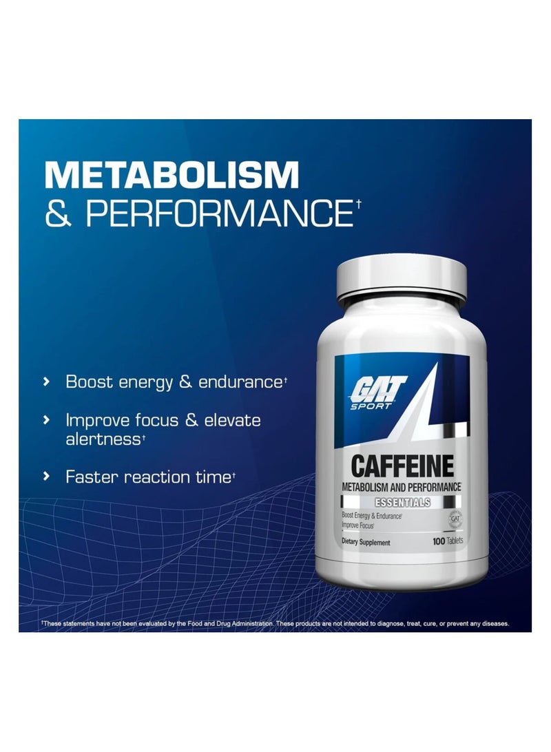 Gat Sport, Caffeine, 100 Tabs, 100 Servings