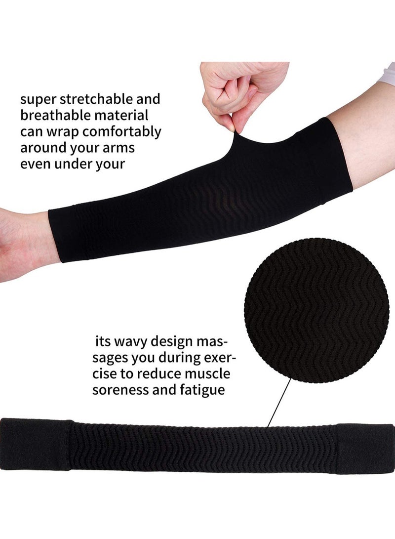 6 Pairs Arm Shapers Set Upper Compression Sleeve Slimming Warps Shaper for Woman Cooling Sleeves Cover Sun Wraps