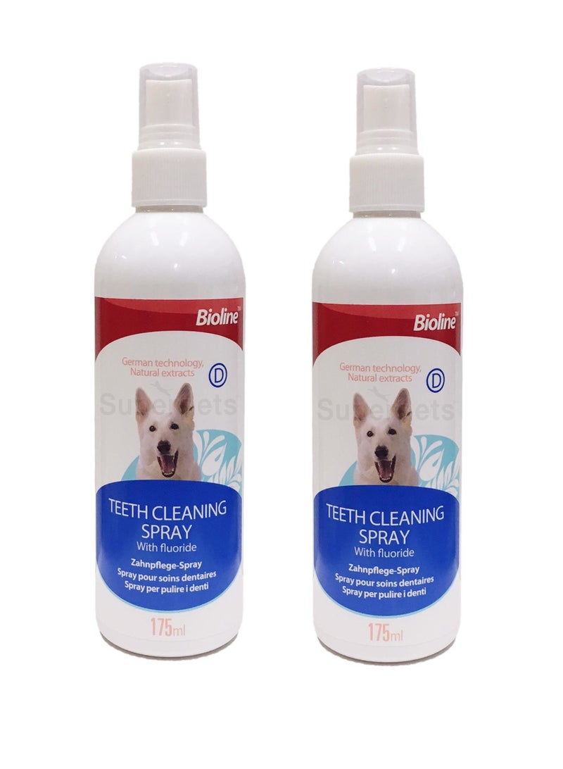 Teeth Cleaning Spray For Dogs 2X175ml