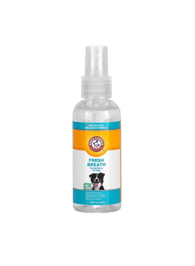 Fresh Breath Dental Spray For Dogs Mint 4 fl oz 118 ml