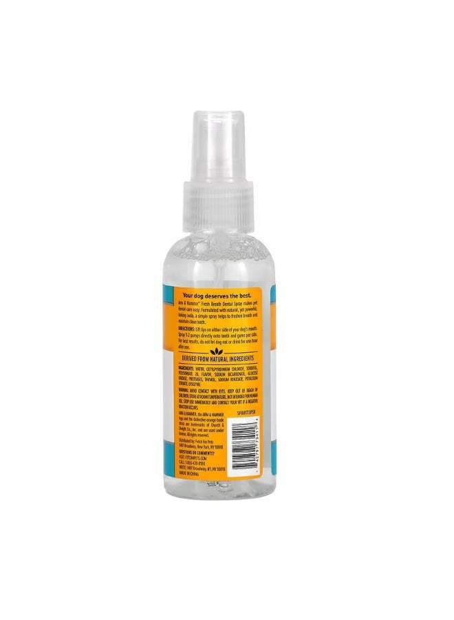 Fresh Breath Dental Spray For Dogs Mint 4 fl oz 118 ml