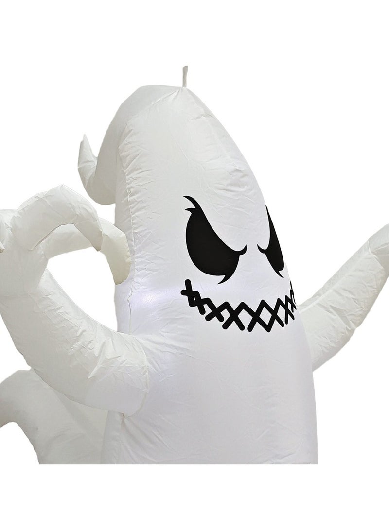 5 Feet Inflatable Hanging Ghost Halloween Decoration with Built in LED Lights for Outdoor and Indoor Spooky Atmosphere Displays