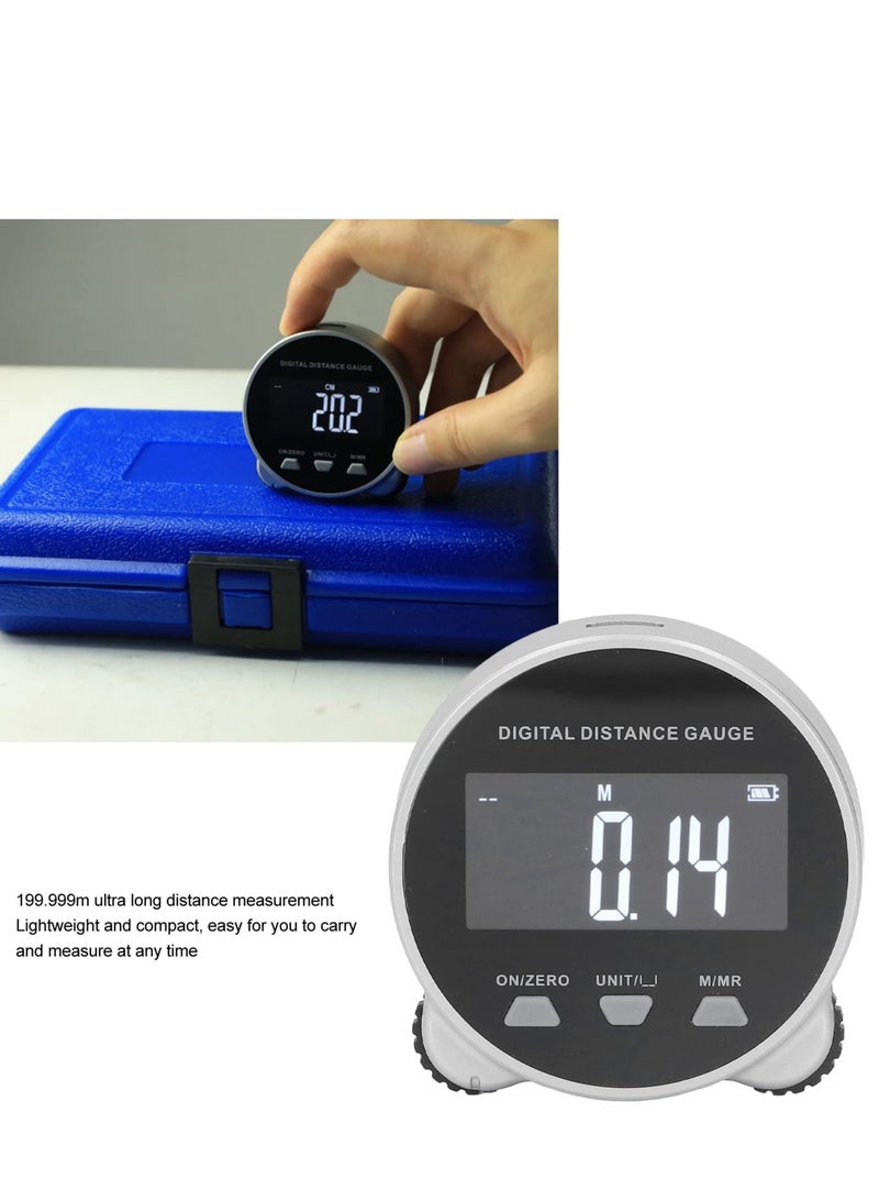 Digital Tape Measure with LCD Display 656 Ft High Accuracy Electronic Rolling Ruler Electronic Ruler Distance Rolling Measuring Tool for Flat Curved Diameter Odd Shape