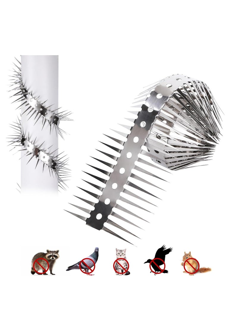 Bird Spikes, Durable Bird Repellent Spikes Arrow Pigeon Spikes Fence Kit, for Outside to Keep Birds Away, Pigeon Squirrel Bird Spikes Deterrent, Bird Prevention Spikes with Stainless Steel