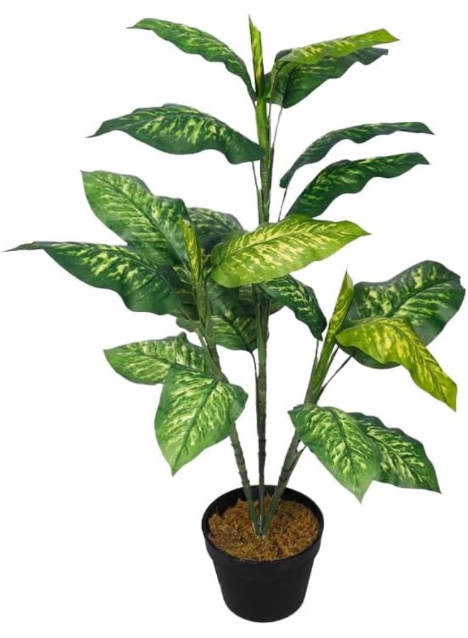 Nearly Natural Real Touch Artificial Diffenbachia Plant 70X70X85 Cm Green-Brown