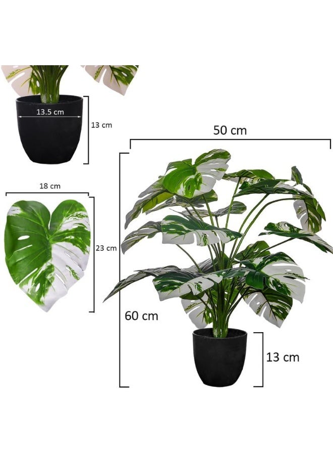 Nearly Natural Real Touch Artificial Monstera Plant 50X50X60 Cm Green-Brown