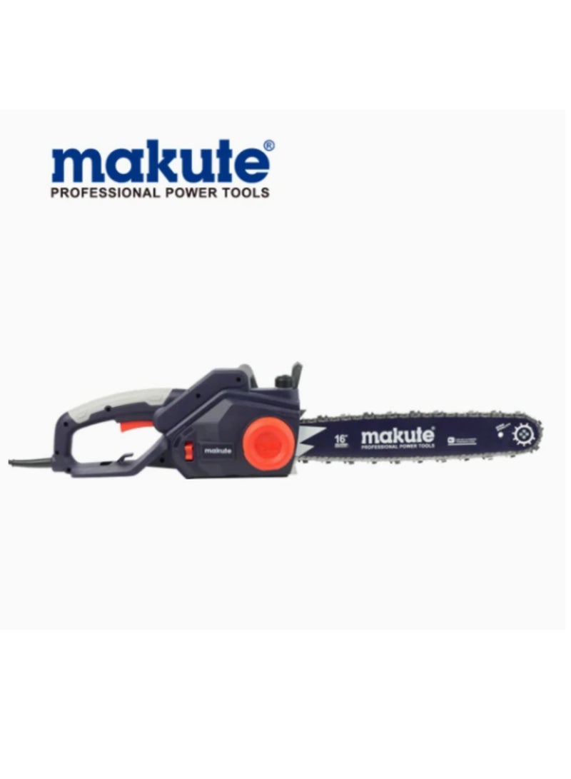 2200W Electric Chainsaw with 4150 rpm 405mm Bar Size Brake Power Electric Brake Auto for Trimming Cutting Large Branches Logs and more (EC121-16)