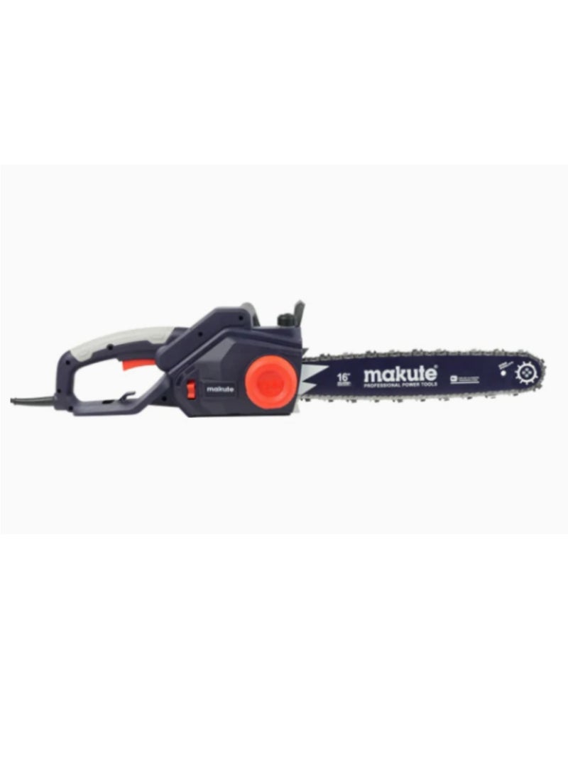 2200W Electric Chainsaw with 4150 rpm 405mm Bar Size Brake Power Electric Brake Auto for Trimming Cutting Large Branches Logs and more (EC121-16)