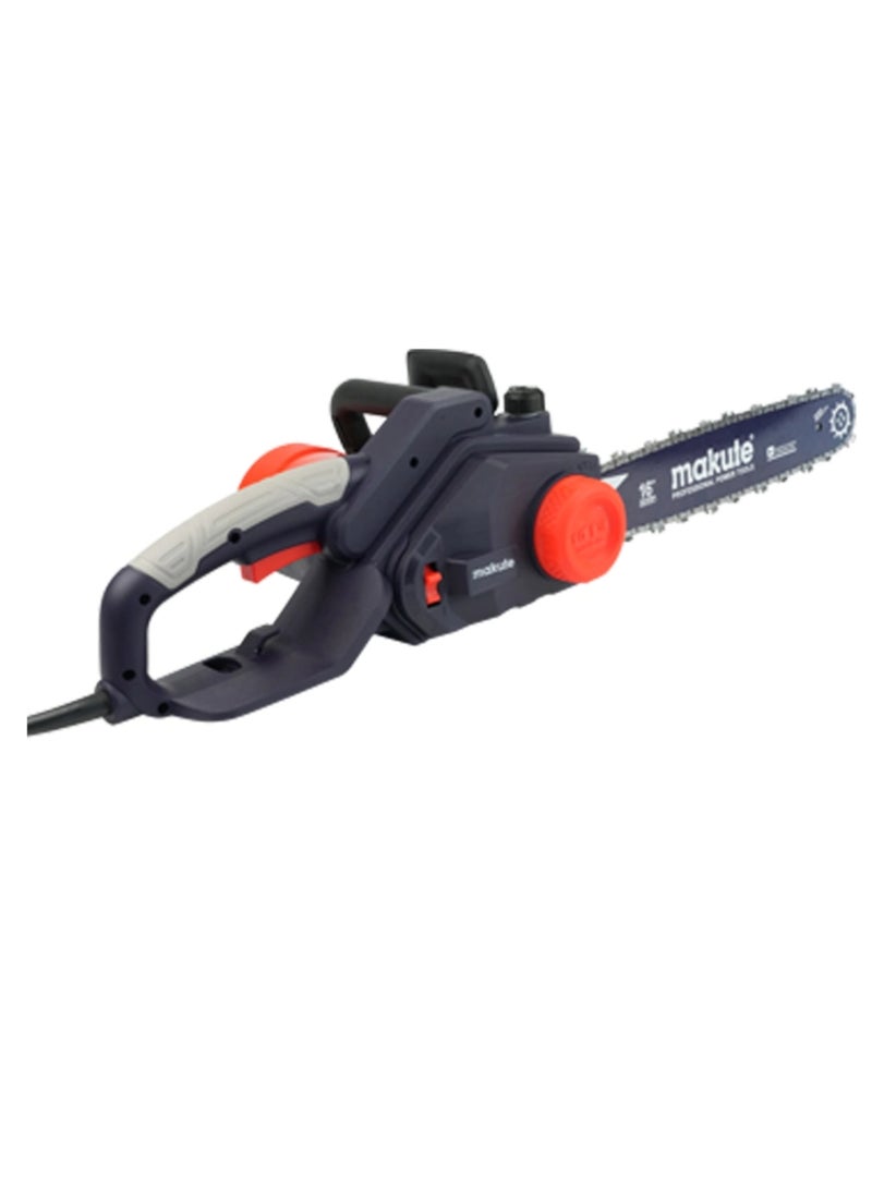 2200W Electric Chainsaw with 4150 rpm 405mm Bar Size Brake Power Electric Brake Auto for Trimming Cutting Large Branches Logs and more (EC121-16)