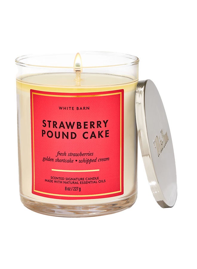 Strawberry Pound Cake Signature Single Wick Candle