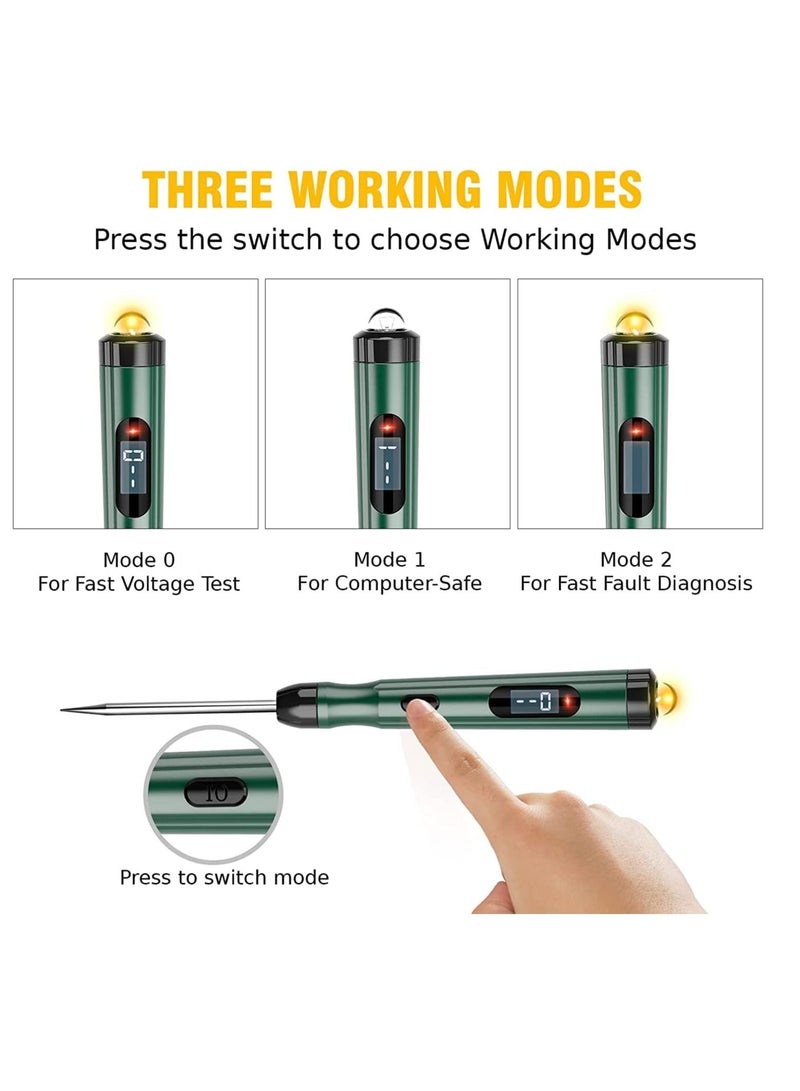 Test Light Automotive Electric 12 Volt Circuit Fuse Motorcycle Wiring Continuity Tester with LED Display,Voltage Light Tester for Car Automotive Truck