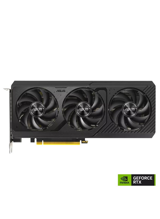 Prime GeForce RTX 4070 SUPER OC Graphics Card, 12GB GDDR6X 192-bit Memory, 2550 MHz Boost Clock, 21 Gbps Memory Speed, 7168 CUDA, PCI Express 4.0, 1*HDMI 2.1, 3*DP 1.4a, SFF Ready Black