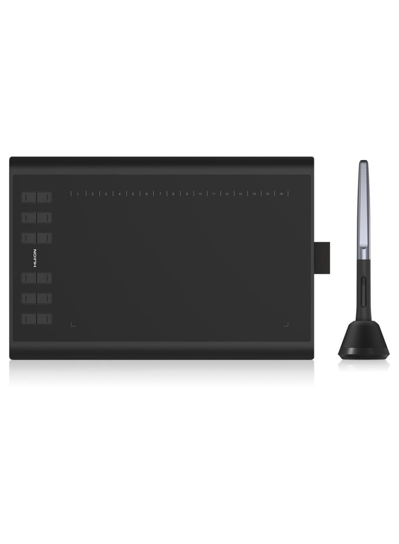 Inspiroy H1060P Graphics Drawing Tablet | 12 Customizable Hot Keys, 8192 Pressure Sensitivity, Battery-Free Stylus | 10x6.25