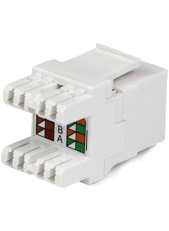 Cat6 UTP Keystone Jack 50 Pack White