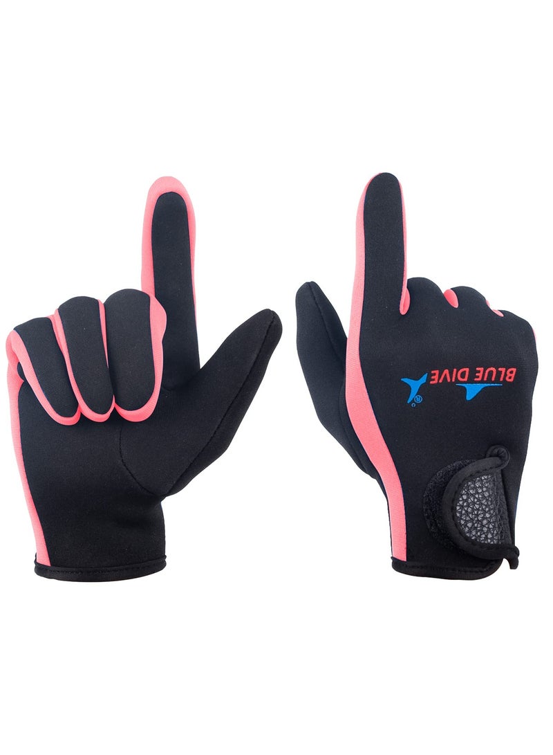 Neoprene Thermal Gloves for Swimming and Diving Anti-Slip Waterproof for Men Women and Kids Winter Water Sports