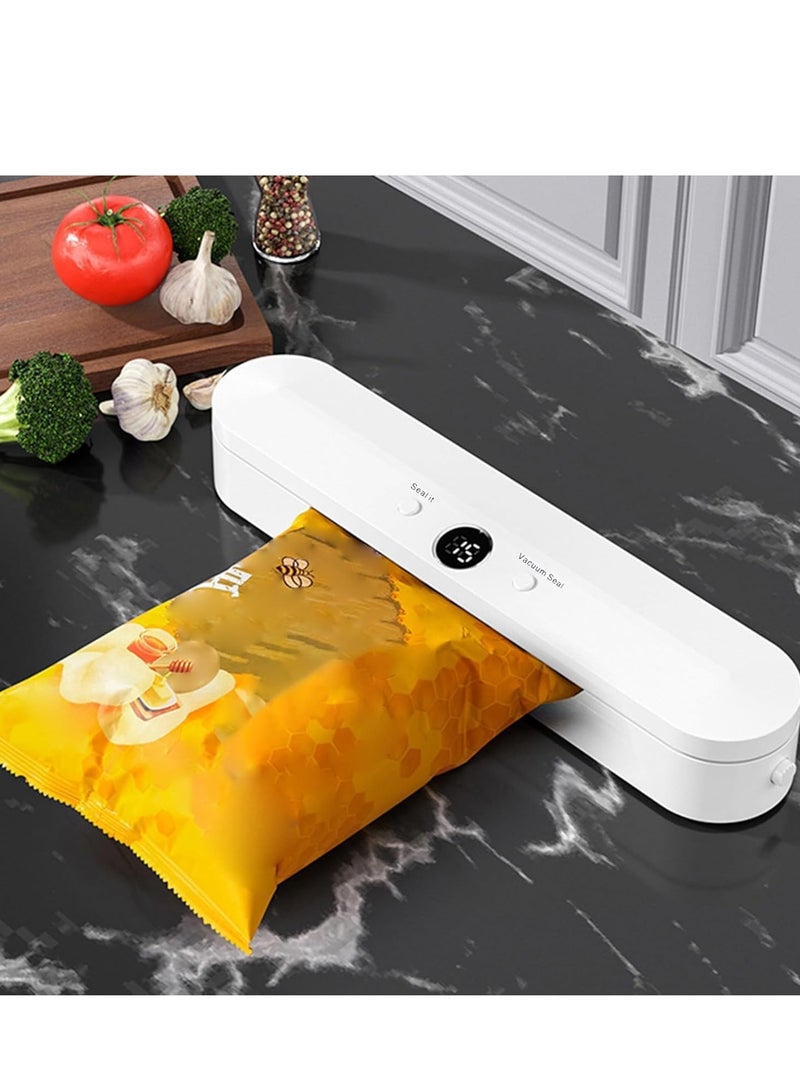 Vacuum Sealer Food Vacuum Sealer Machine Automatic Food Vacuum Sealer for Food Preservation Sealing Packing System Fresh Modes for All Saving needs Easy