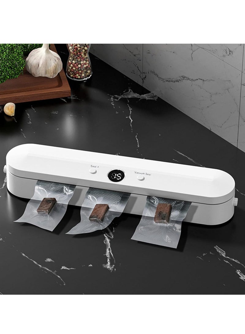 Vacuum Sealer Food Vacuum Sealer Machine Automatic Food Vacuum Sealer for Food Preservation Sealing Packing System Fresh Modes for All Saving needs Easy