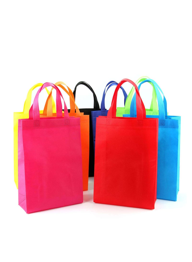 Reusable Grocery Bags, Eco Friendly Party Bags, Shopping Bags, Gift Bags, Tote Bags, Shopping Bags, Color Bags, Foldable Machine, DIY Available Heavy Duty Shopping Bags with Handle (16Pcs)