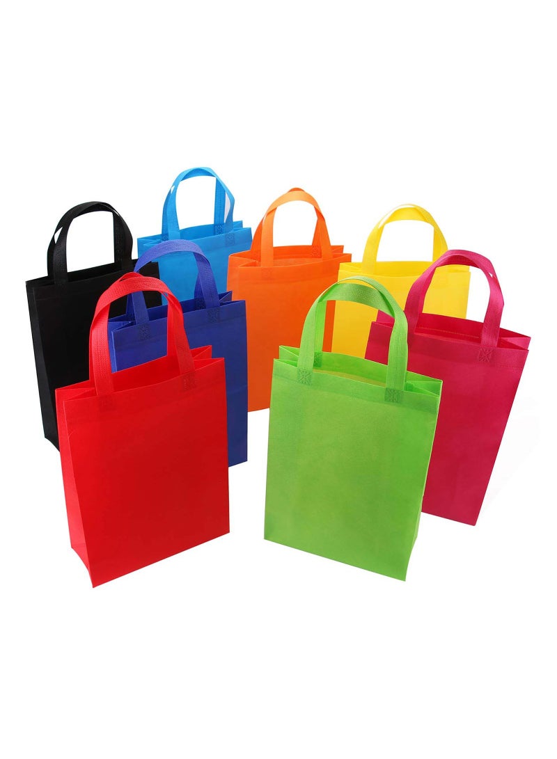 Reusable Grocery Bags, Eco Friendly Party Bags, Shopping Bags, Gift Bags, Tote Bags, Shopping Bags, Color Bags, Foldable Machine, DIY Available Heavy Duty Shopping Bags with Handle (16Pcs)