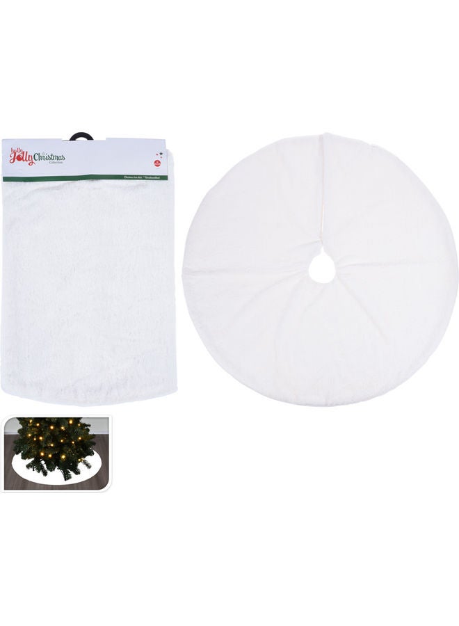 Christmas Tree Skirt For Decor White 90x90cm