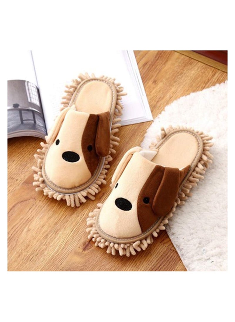 Unisex Multifunction Cleaning Slippers Slippers Floor Cleaning Mop Dust Detachable Mopping Shoes House Floor Cleaning Mop Microfiber Sole for Reusable Kitchens Bathroom Living Room Floor(1 Pair)