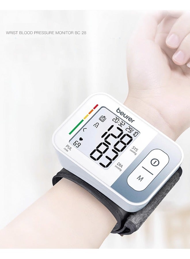 Beurer BC28 Home Blood Pressure Monitor – Accurate Electronic Blood Pressure Measuring Device for Elderly with Accessories