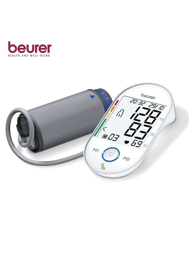 Beurer BM55 Upper Arm Blood Pressure Monitor – Home Use Electronic Blood Pressure Measuring Device for Elderly