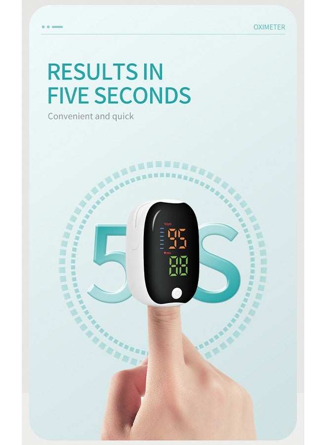 FDA Approved Pulse Oximeter for Blood Oxygen and Heart Rate Monitoring - Fingertip Pulse Oximeter, Not Including Batteries