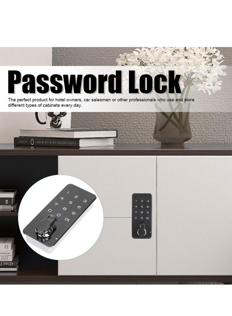 Electronic Cabinet Lock Kit Set - Keyless Touch Keypad Password Lock for Office and Home Decoration - Ideal Locking Solution for Cabinets Lockers and File Cabinets