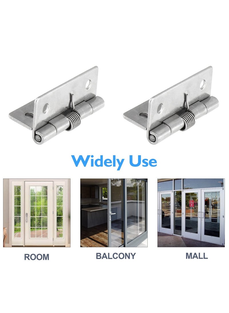 Self Closing Door Hinges 2 Inch Set of 4 Spring Hinge Automatic Door Closer Hinge Soft Auto Close Door Hinges for Home