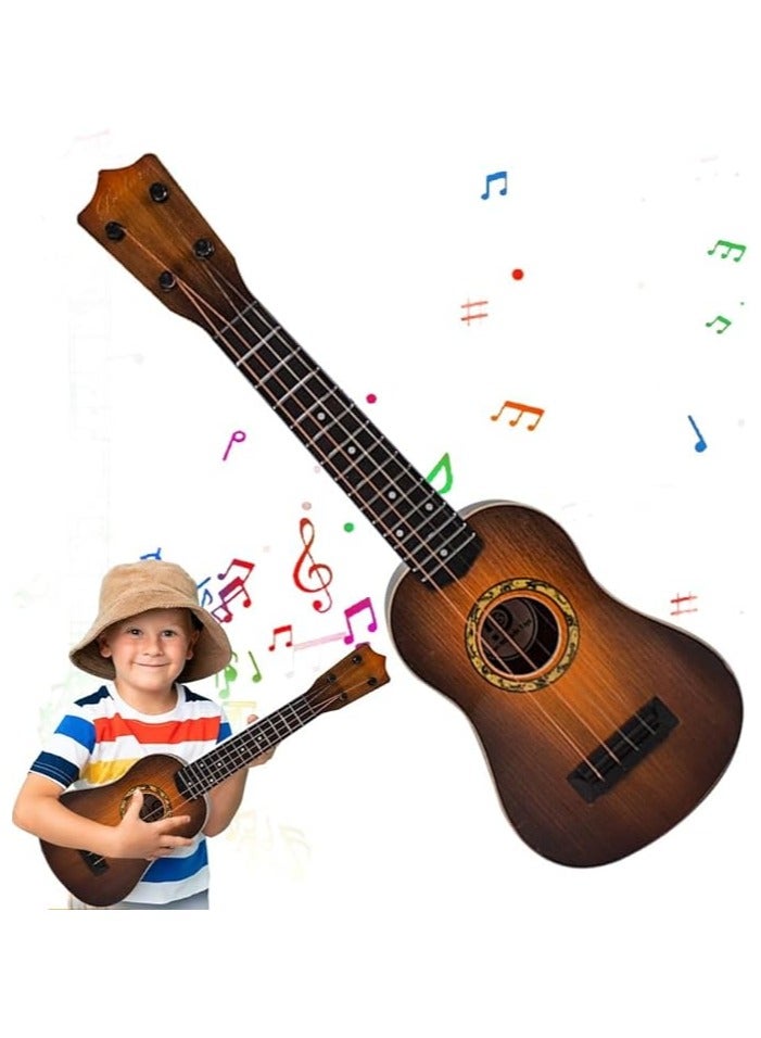 UKR 23-Inch 4-String Wooden Guitar for Kids 3+ – Brown Beginner Music Toy, Educational Musical Instrument for Toddlers, Early Learning Toy for Children