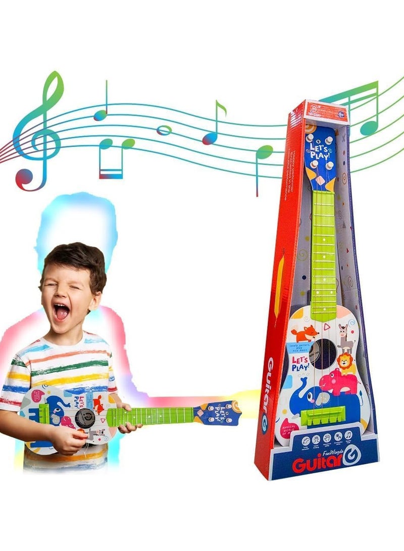 UKR Kids Safari Guitar – Wooden Music Toy for Toddlers 3+ | Green Musical Instrument for Early Childhood Development & Creative Play