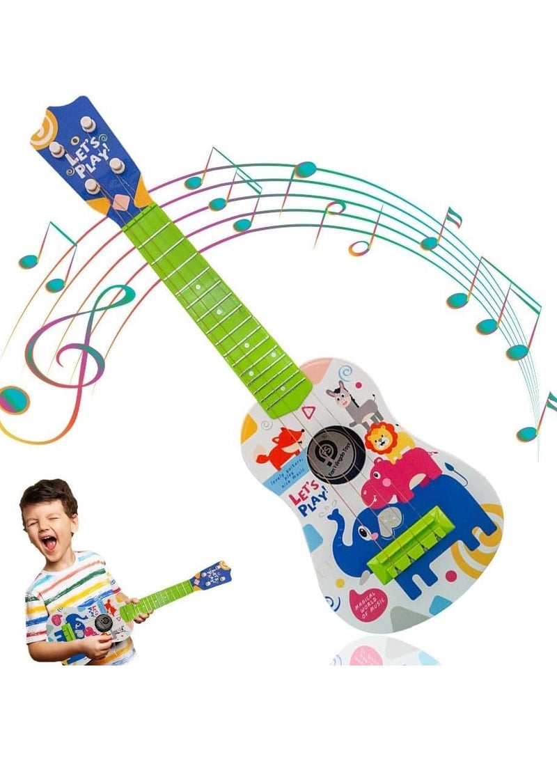 UKR Kids Safari Guitar – Wooden Music Toy for Toddlers 3+ | Green Musical Instrument for Early Childhood Development & Creative Play