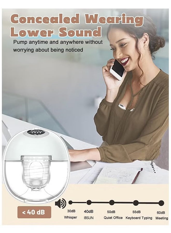 Wearable Breast Pump With 4 Mode And 9 Levels